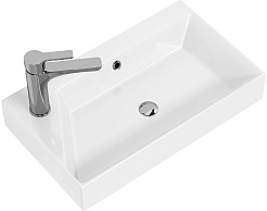 Dreja Мебель для ванной Slim 55 подвесная белая/бетон – фотография-13